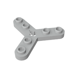 GDS-983 - Technic Plate Rotor 3 Blade with Smooth Ends and 6 Studs (Propeller)