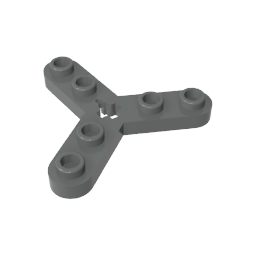 GDS-983 - Technic Plate Rotor 3 Blade with Smooth Ends and 6 Studs (Propeller)