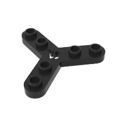 GDS-983 - Technic Plate Rotor 3 Blade with Smooth Ends and 6 Studs (Propeller)