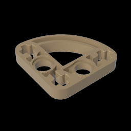GDS-990 - Technic Beam 3 x 3 L-Shape with Quarter Ellipse Thin