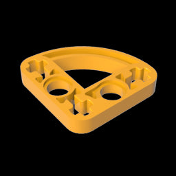 GDS-990 - Technic Beam 3 x 3 L-Shape with Quarter Ellipse Thin