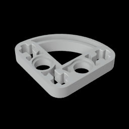 GDS-990 - Technic Beam 3 x 3 L-Shape with Quarter Ellipse Thin
