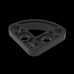 GDS-990 - Technic Beam 3 x 3 L-Shape with Quarter Ellipse Thin
