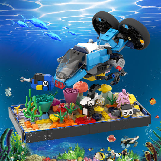 MOC-115754 Coral Reef + Submarine 31122 + 31114 Alternative Build
