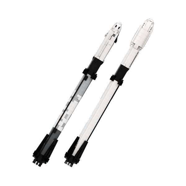 MOC-41953 Ultimate Space X Falcon 9 [1:110 scale]– MOC Brick Store