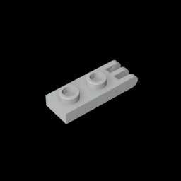 GDS-M173 - Hinge Plate 1 x 2 with 3 Fingers and Hollow Studs