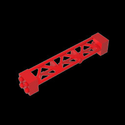 GDS-M217 - Support 2 x 2 x 10 Girder Triangular Vertical - Type 3 - Axle Hole, 3 Posts