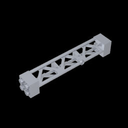 GDS-M217 - Support 2 x 2 x 10 Girder Triangular Vertical - Type 3 - Axle Hole, 3 Posts