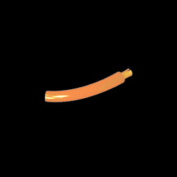 GDS-90504 - Animal Body Part / Plant, Tail / Neck / Branch / Trunk, Middle Section with Pin