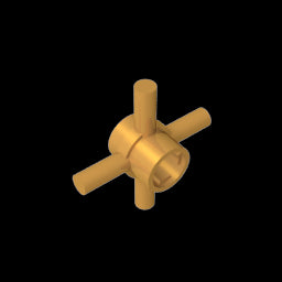 GDS-90506- Technic Axle Connector Hub with 4 Bars at 90 Degrees