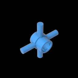 GDS-90506- Technic Axle Connector Hub with 4 Bars at 90 Degrees