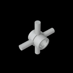 GDS-90506- Technic Axle Connector Hub with 4 Bars at 90 Degrees