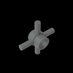 GDS-90506- Technic Axle Connector Hub with 4 Bars at 90 Degrees