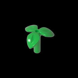 GDS-90503- Plant, Stem with 3 Leaves and Bottom Pin