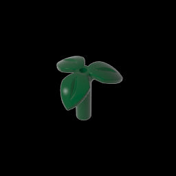 GDS-90503- Plant, Stem with 3 Leaves and Bottom Pin