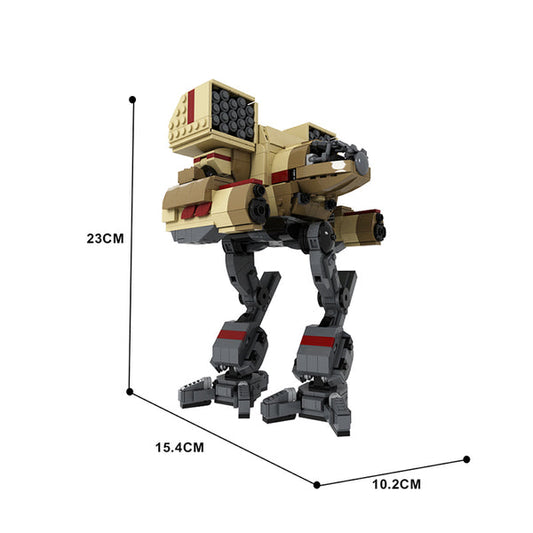 Gobricks- 1226 pcs Mad Cat/Timber Wolf OmniMech (Clan Wolf) MOC 111034