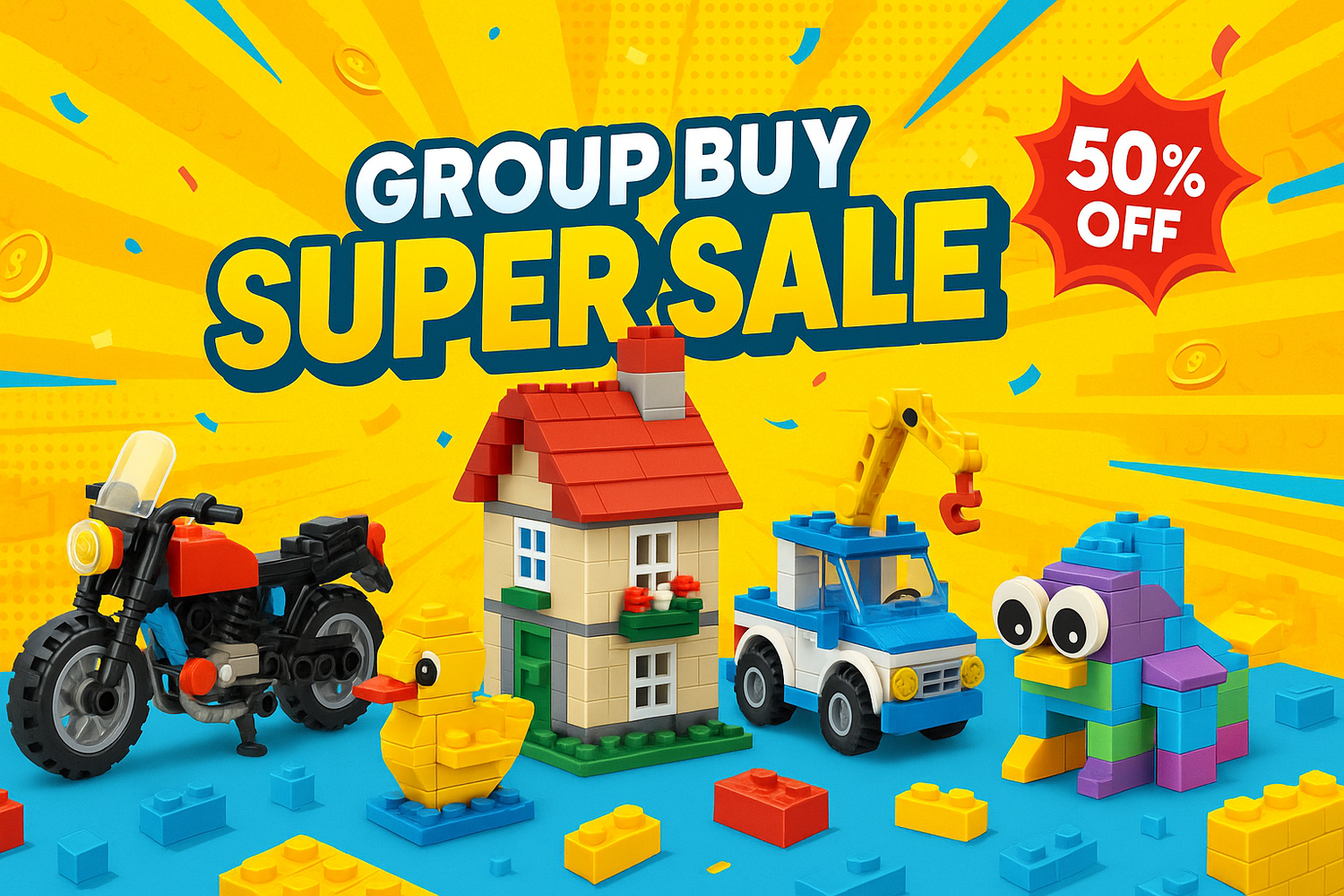 Group Buy Super Sale More than 50% Off