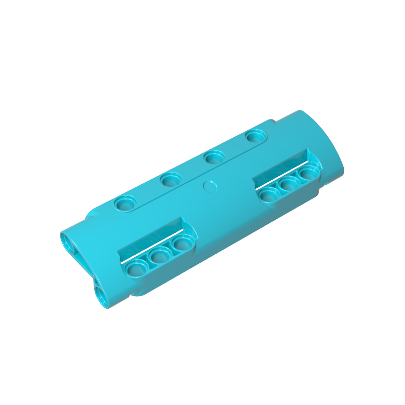 GDS-1012 - Technic Panel Curved 11 x 3 with 10 Pin Holes through Panel Surface