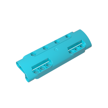 GDS-1012 - Technic Panel Curved 11 x 3 with 10 Pin Holes through Panel Surface