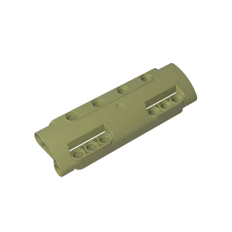 GDS-1012 - Technic Panel Curved 11 x 3 with 10 Pin Holes through Panel Surface