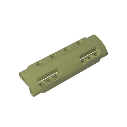 GDS-1012 - Technic Panel Curved 11 x 3 with 10 Pin Holes through Panel Surface