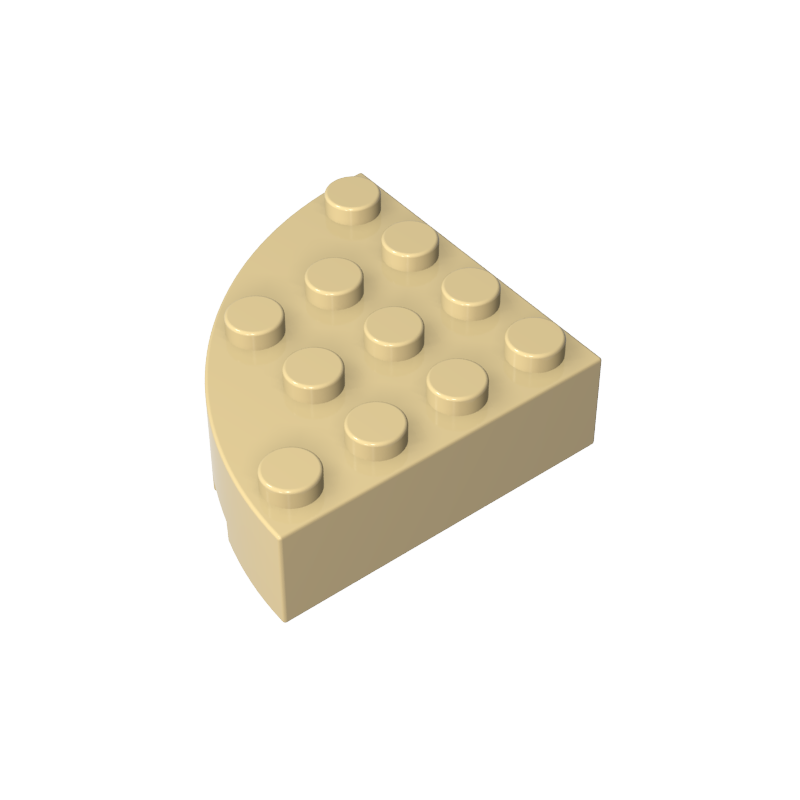 GDS-1014 - Brick Round Corner 4 x 4 Full Brick