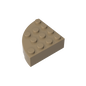 GDS-1014 - Brick Round Corner 4 x 4 Full Brick