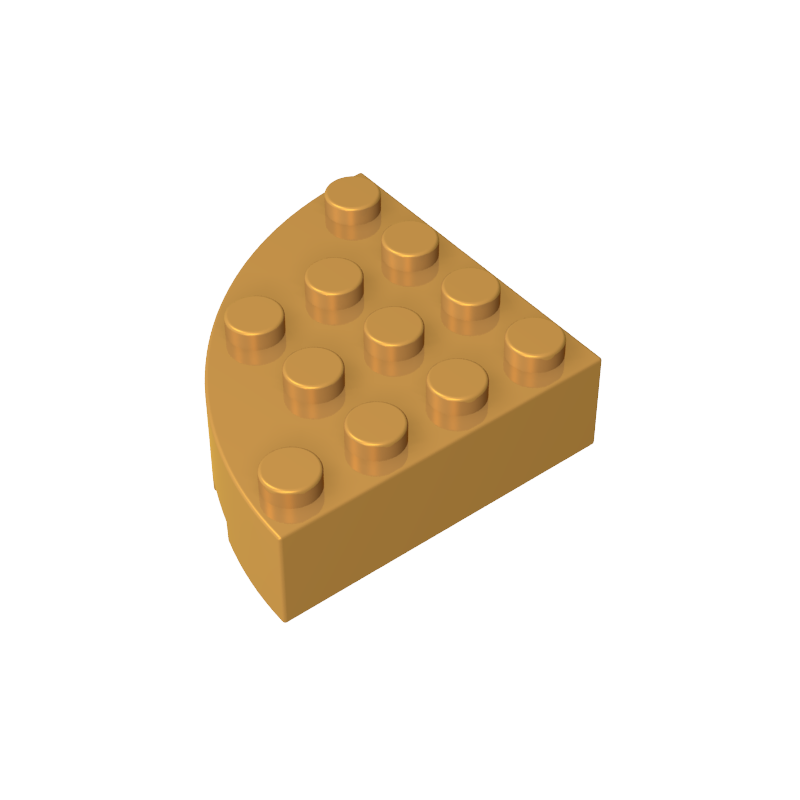 GDS-1014 - Brick Round Corner 4 x 4 Full Brick