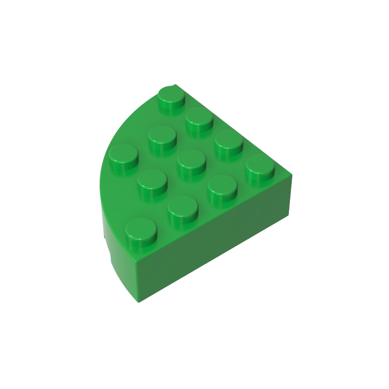 GDS-1014 - Brick Round Corner 4 x 4 Full Brick