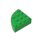 GDS-1014 - Brick Round Corner 4 x 4 Full Brick