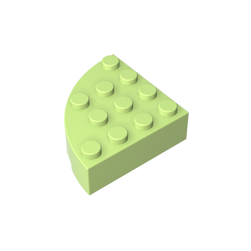 GDS-1014 - Brick Round Corner 4 x 4 Full Brick