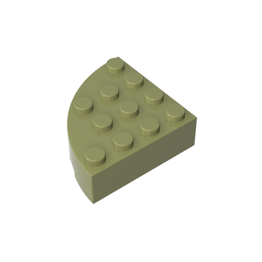 GDS-1014 - Brick Round Corner 4 x 4 Full Brick