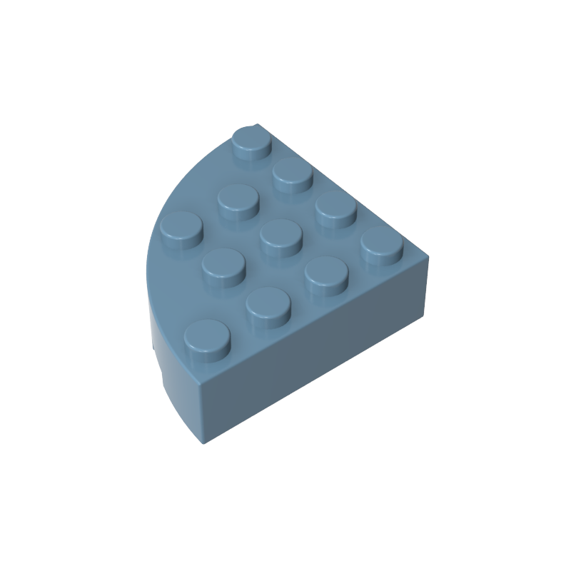 GDS-1014 - Brick Round Corner 4 x 4 Full Brick