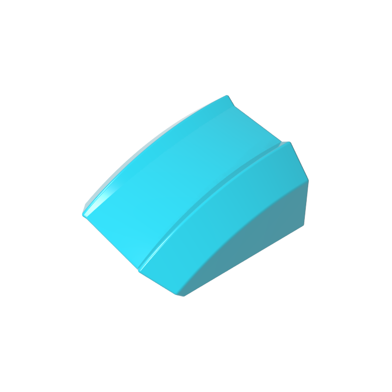 GDS-1015 - Slope Curved 2 x 2 with Lip, No Studs