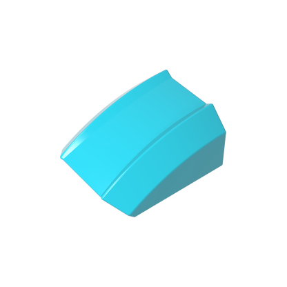 GDS-1015 - Slope Curved 2 x 2 with Lip, No Studs