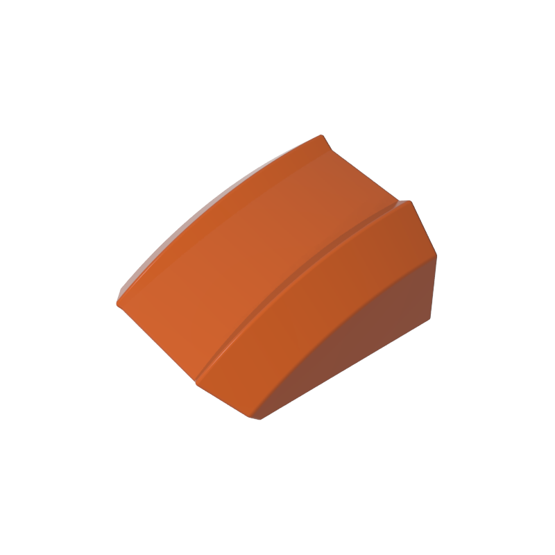 GDS-1015 - Slope Curved 2 x 2 with Lip, No Studs