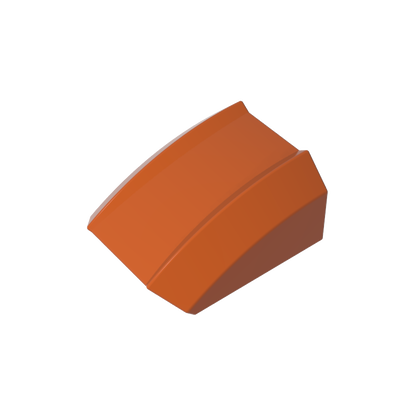 GDS-1015 - Slope Curved 2 x 2 with Lip, No Studs