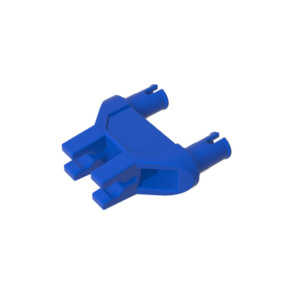 GDS-1032 - Technic Pin Double Triangle 1 x 3 with 2 Clips Completely Round Pinholes