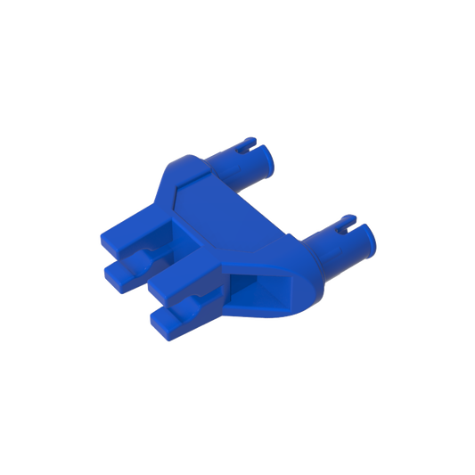 GDS-1032 - Technic Pin Double Triangle 1 x 3 with 2 Clips Completely Round Pinholes