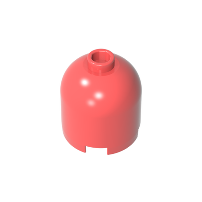 GDS-1049 - Brick Round 2 x 2 x 1 2/3 Dome Top [Undetermined Stud]