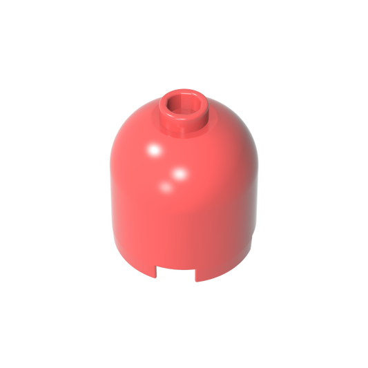 GDS-1049 - Brick Round 2 x 2 x 1 2/3 Dome Top [Undetermined Stud]
