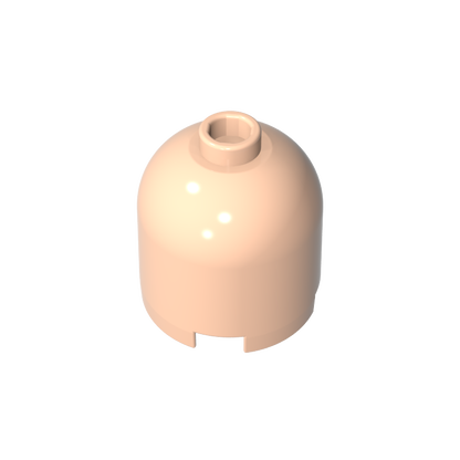 GDS-1049 - Brick Round 2 x 2 x 1 2/3 Dome Top [Undetermined Stud]