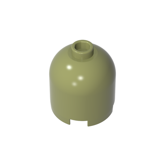 GDS-1049 - Brick Round 2 x 2 x 1 2/3 Dome Top [Undetermined Stud]