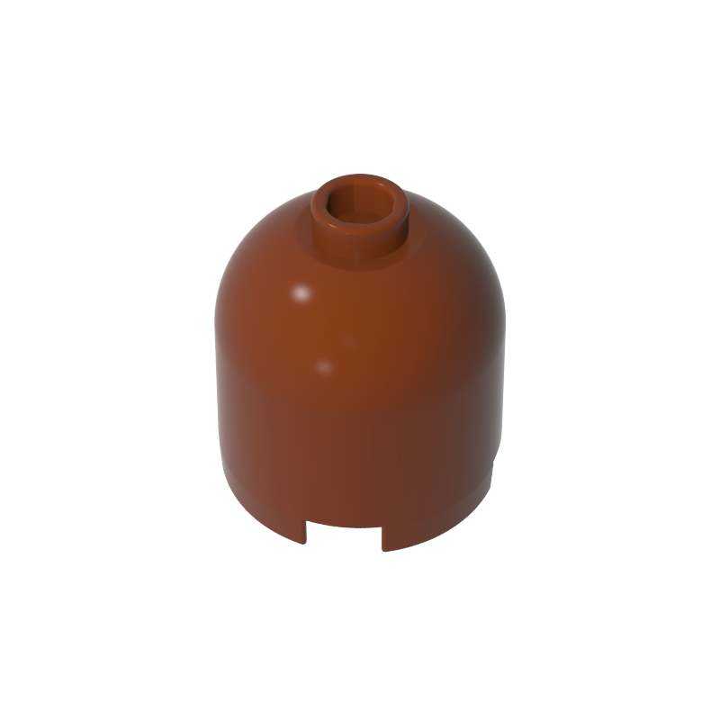 GDS-1049 - Brick Round 2 x 2 x 1 2/3 Dome Top [Undetermined Stud]