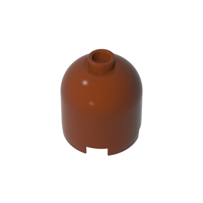 GDS-1049 - Brick Round 2 x 2 x 1 2/3 Dome Top [Undetermined Stud]