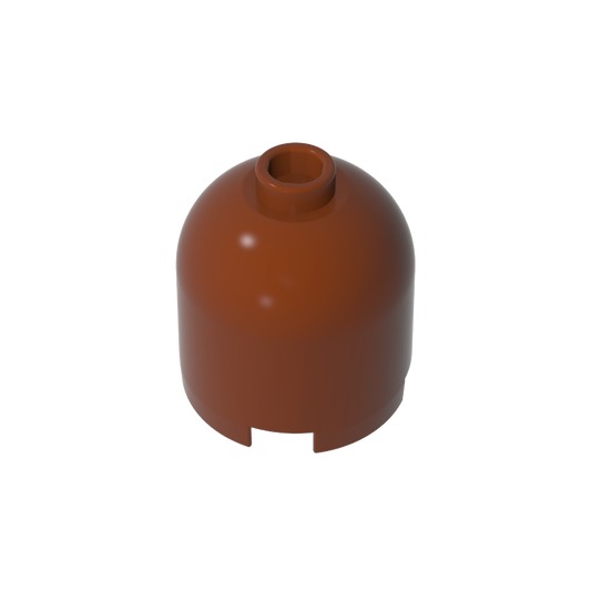 GDS-1049 - Brick Round 2 x 2 x 1 2/3 Dome Top [Undetermined Stud]