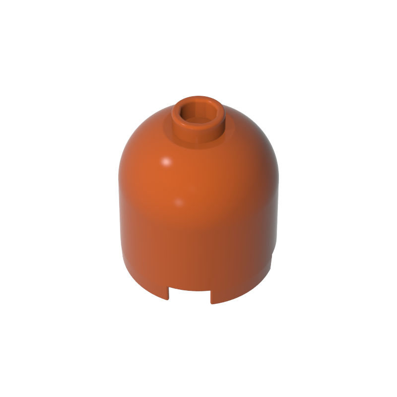 GDS-1049 - Brick Round 2 x 2 x 1 2/3 Dome Top [Undetermined Stud]