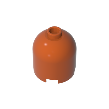 GDS-1049 - Brick Round 2 x 2 x 1 2/3 Dome Top [Undetermined Stud]