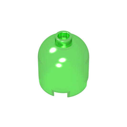 GDS-1049 - Brick Round 2 x 2 x 1 2/3 Dome Top [Undetermined Stud]