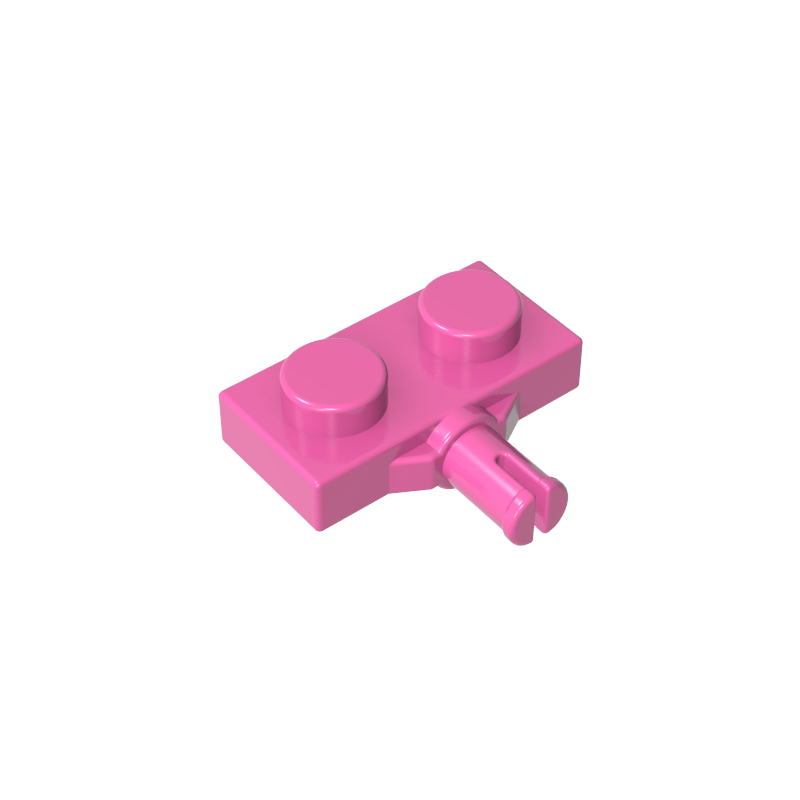 GDS-1065 - Plate Special 1 x 2 with Wheel Holder, Single Slit